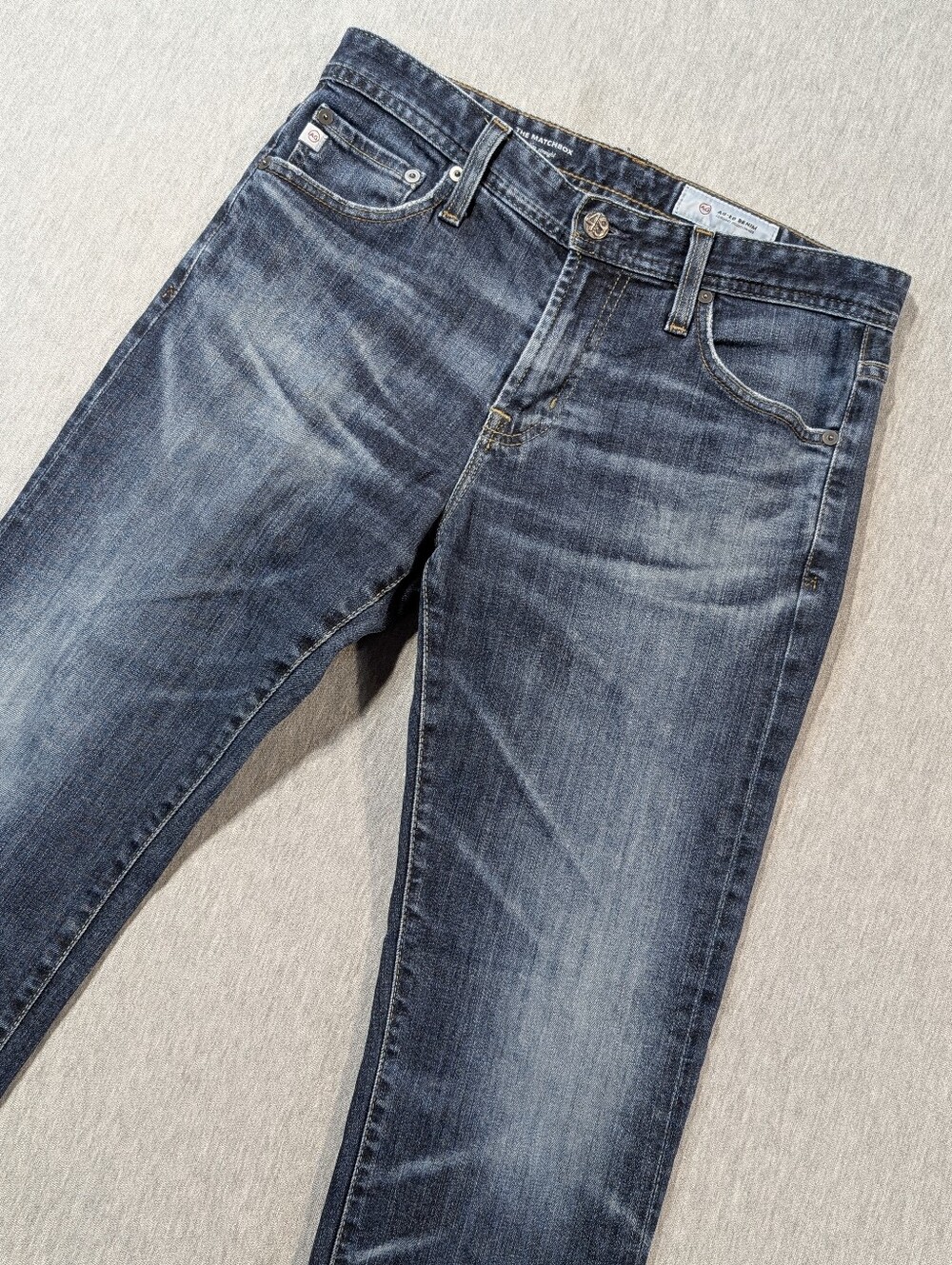 AG Adriano Goldschmied The Matchbox Slim Straight Jeans Men's 30R Blue